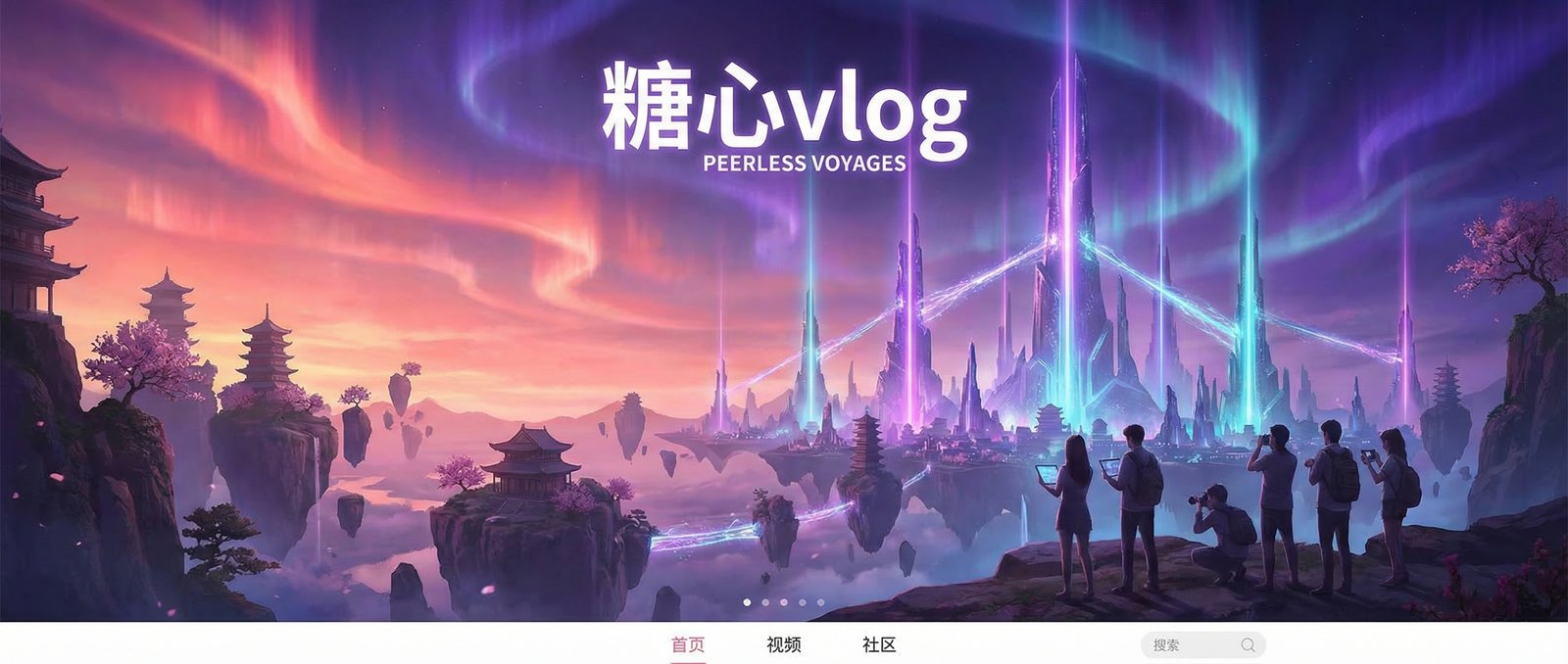 抖音风vlog影视传媒视频社区